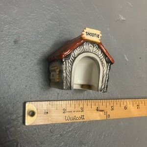 Ceramic Dog House Figurine